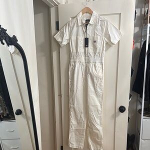 Dickies Flex White Short Sleeve Jumpsuit